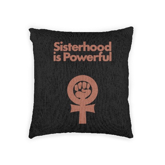 Sisterhood is Powerful Woven Pillows