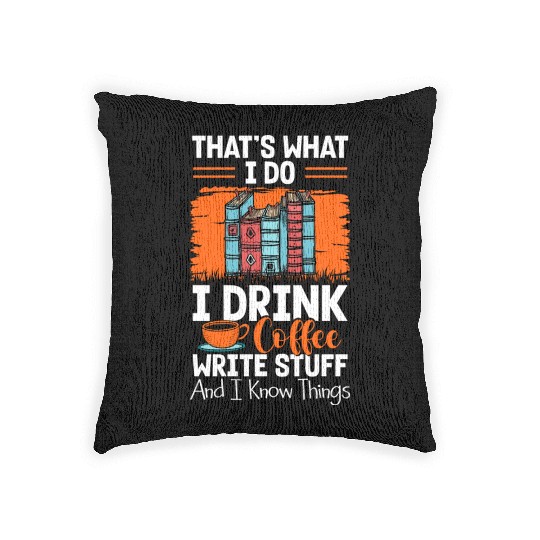 Author Books Journalist Thriller Woven Pillows