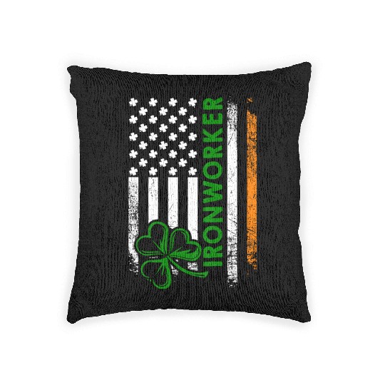 Im An Irish Ironworker Ironworker Woven Pillows