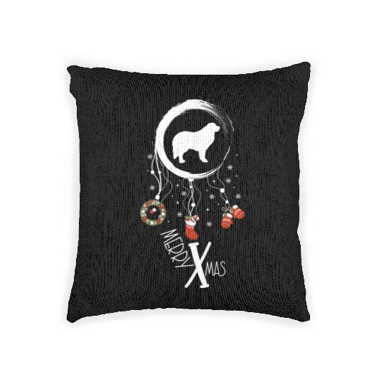 dog dreamcatcher Christmas Great Pyrenees Woven Pillows