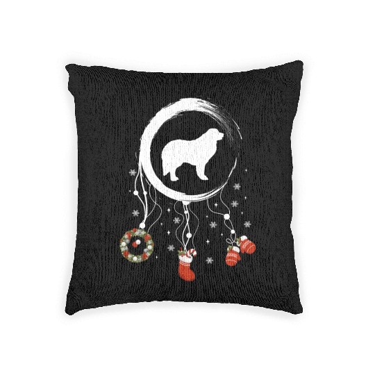 dog dreamcatcher Christmas Great Pyrenees Woven Pillows