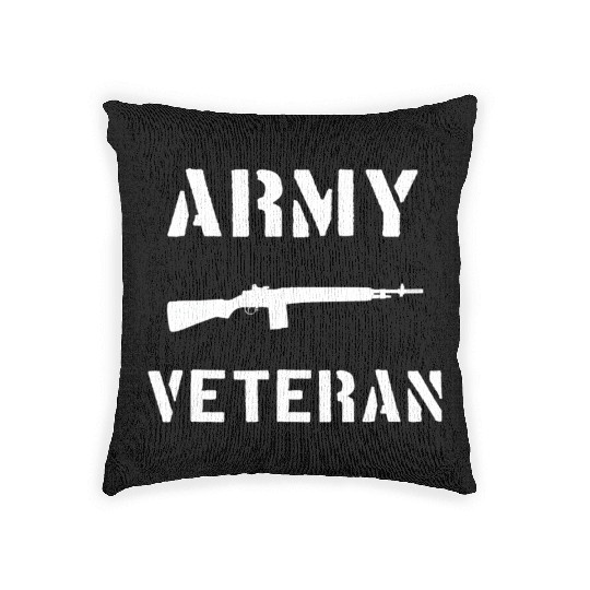 US Army Veteran M14 Rifle Woven Pillows