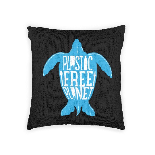 Plastic Free Planet Woven Pillows