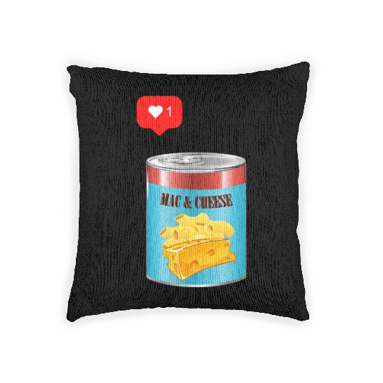 Mac and Cheese lover Woven Pillows