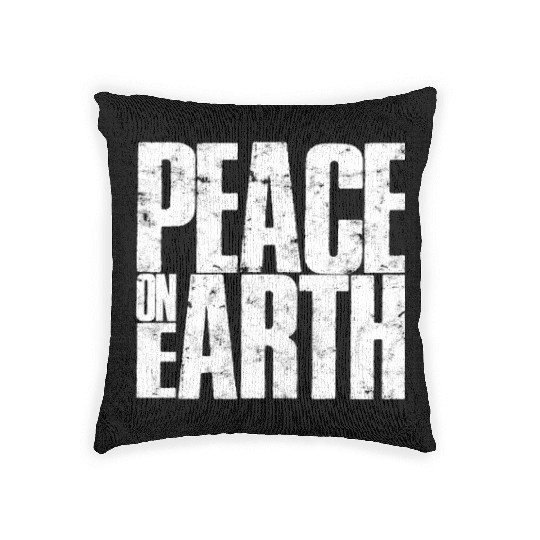 Peace on Earth - peace Woven Pillows