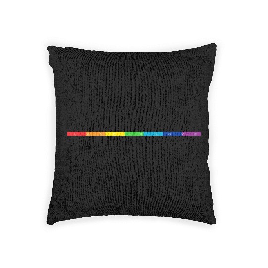 Pride Rainbow Flag Love is Love Woven Pillows