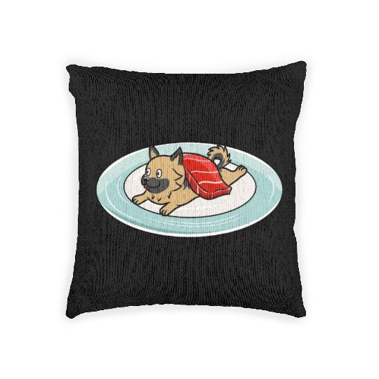 German Shepherd Nigiri Sushi Woven Pillows
