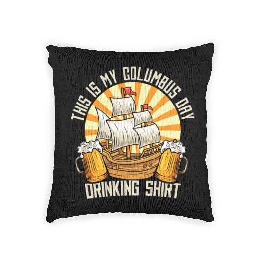 Columbus Day 1492 Woven Pillows