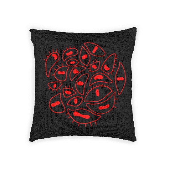 Eyes Red Classic Woven Pillows