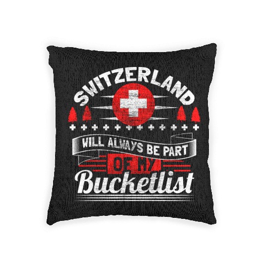 Switzerland Matterhorn Home Gift Idea Woven Pillows