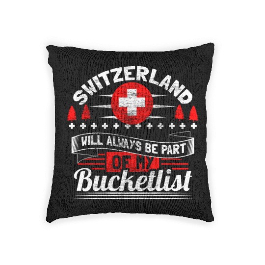 Switzerland Matterhorn Home Gift Idea Woven Pillows