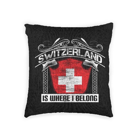 Switzerland Matterhorn State Woven Pillows