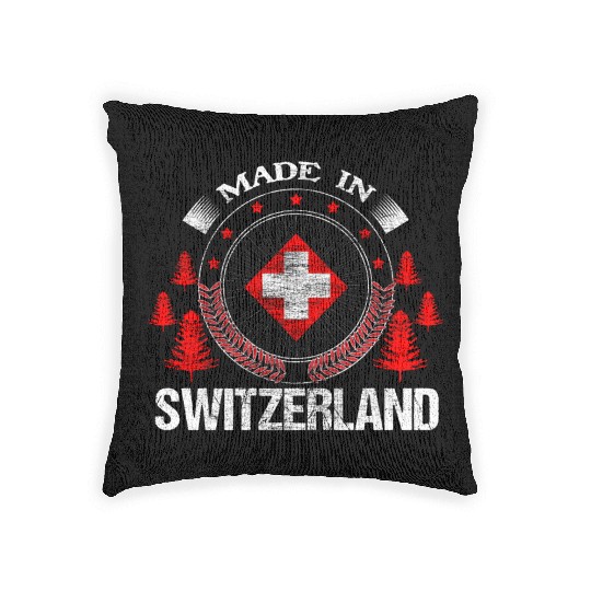 Switzerland Neutrality Home Gift Woven Pillows