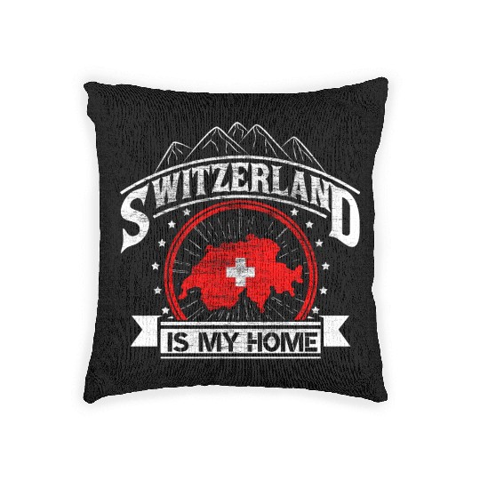 Switzerland Mountains Origin Gift Woven Pillows