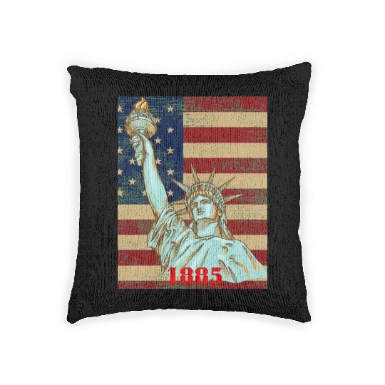 LOVE-Statue of Liberty Woven Pillows