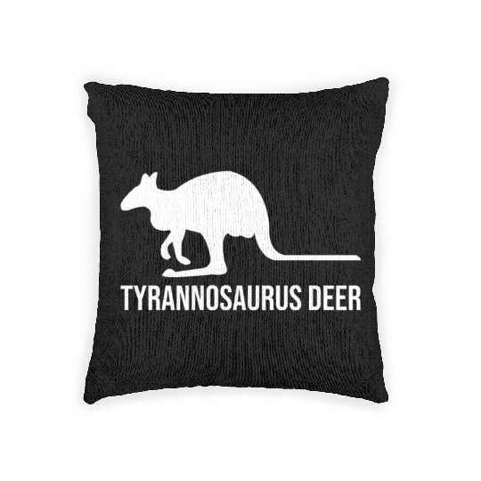 Funny Kangaroo Tyrannosaurus Deer Woven Pillows