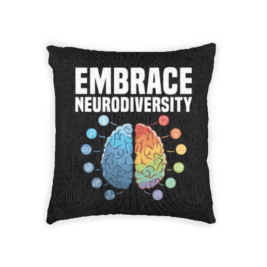 Embrace Neurodiversity Woven Pillows