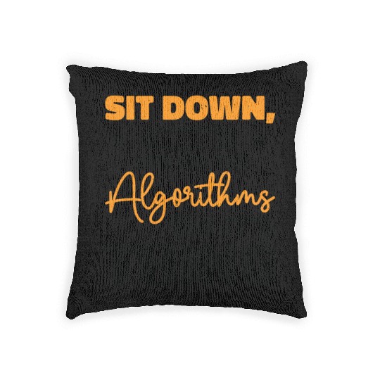 Computer Algorithm Programmer Artificial Woven Pillows