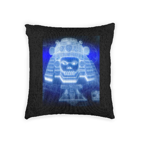 Maya Blueprints Inca Mask Drawing Ancient Woven Pillows