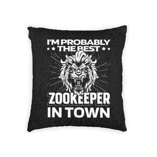 Zookeeper Lion Woven Pillows