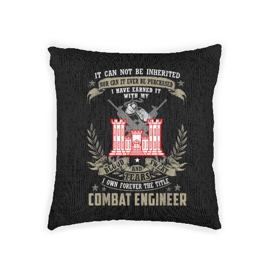 It Cannot Be Inherited | Purchased Combat Engineer Woven Pillows