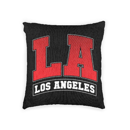 Los Angeles LA California Gift Woven Pillows
