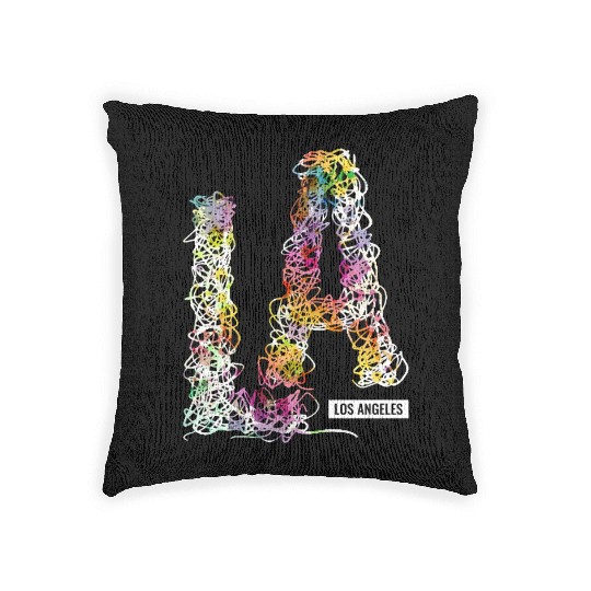 Los Angeles LA California Gift Woven Pillows