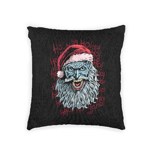 bad santa Woven Pillows