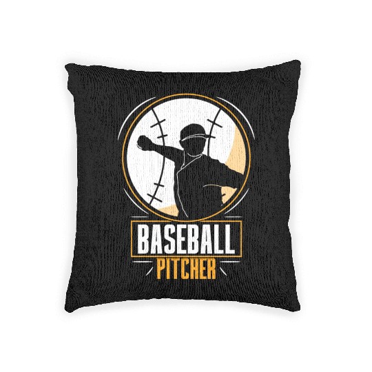 Baseball Pitcher Hobby Player Sayings Woven Pillows