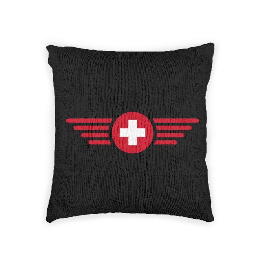 Switzerland flag Woven Pillows