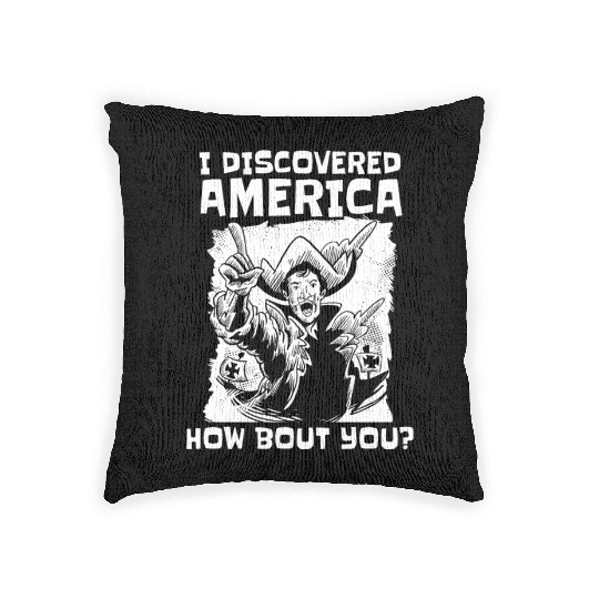 Columbus Day 1492 Woven Pillows
