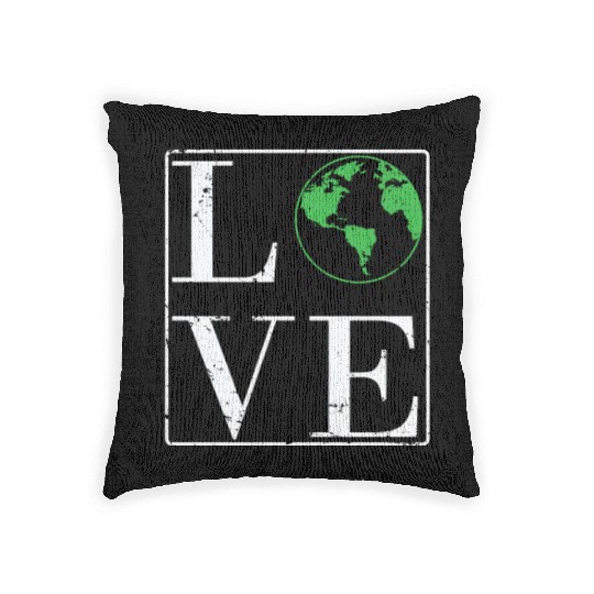 Love Environment Nature Planet Earth Woven Pillows