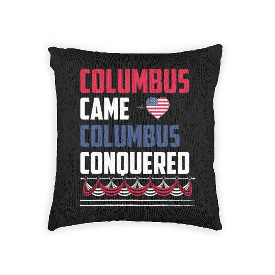 Columbus Day 1492 Woven Pillows