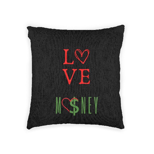 children need love adults need money Woven Pillows