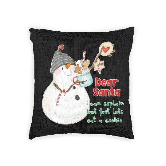 Dear Santa I can explain Woven Pillows