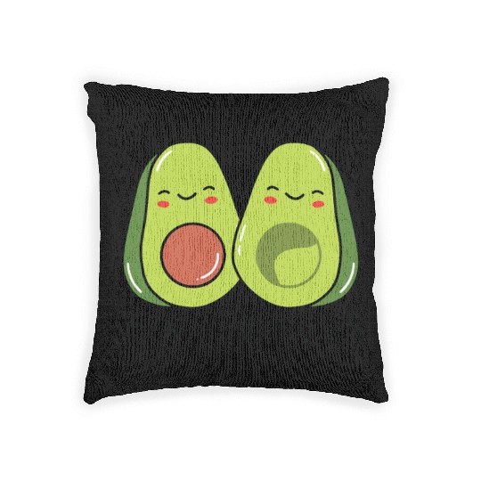Sibling Big Brother Avocado Goals Hilarious Puns Woven Pillows