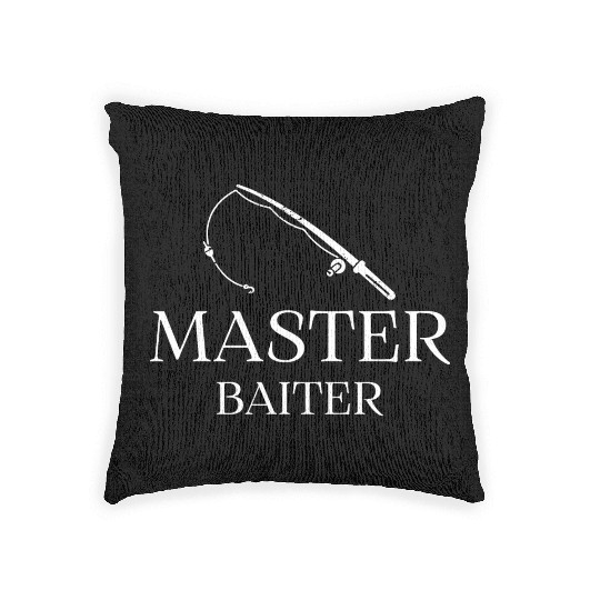 Master Baiter - Fishing Design Woven Pillows