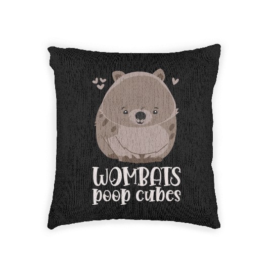 Combat Wombat For A Wombats Lover Woven Pillows