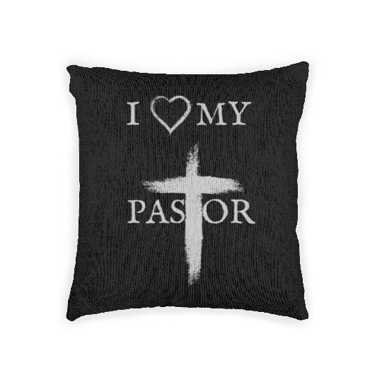 I love my Pastor | I love my Church Woven Pillows