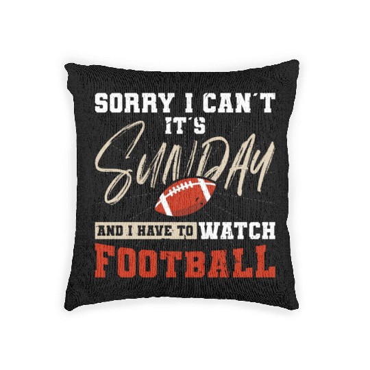 American Football Sunday Football Player Sport Fan Woven Pillows