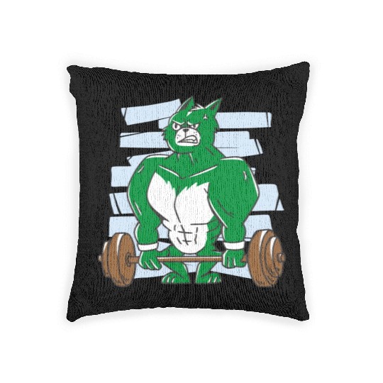 Pumping hulk. Gym Woven Pillows