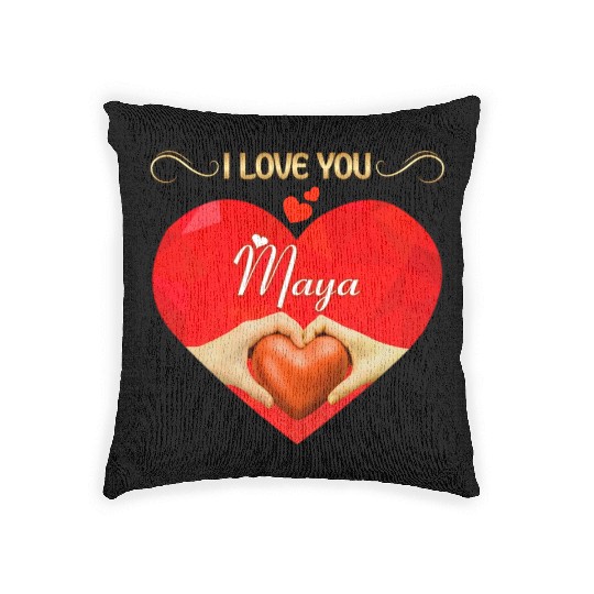 I love you Maya Woven Pillows