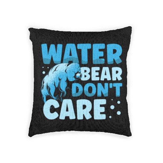 Moss Piglet Science Biology Tardigrade Lover Woven Pillows