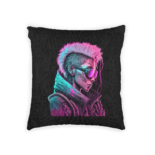 Sci-Fi character Woven Pillows