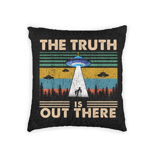 The Truth Is Out There Storm Raid Area 51 Alien Woven Pillows