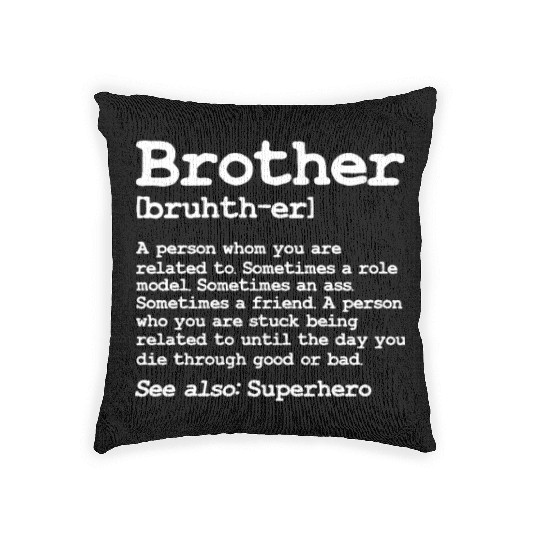 Brother Definition Woven Pillows