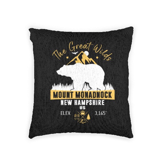 Mount Monadnock New Hampshire Woven Pillows