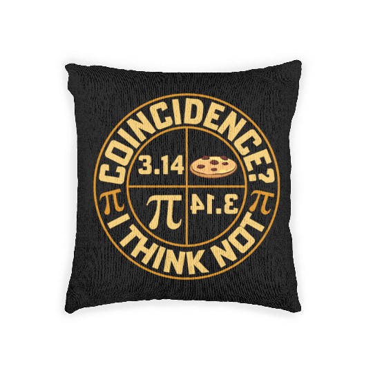 Pi Equals Pie For Pi Day Celebrated On 3-14 March Woven Pillows