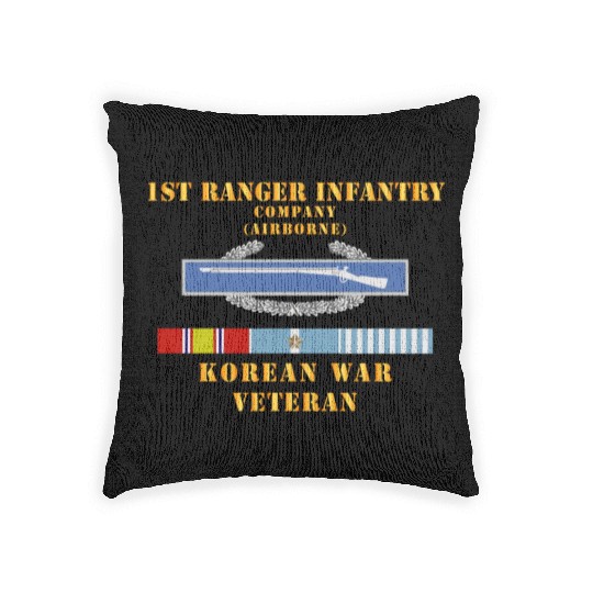 1st Ranger Infantry Company Airborne w CIB w KOREA Woven Pillows