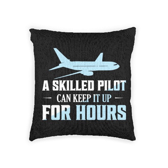 A Skilled Pilot Can Keep It Up For Hours Airline A Woven Pillows